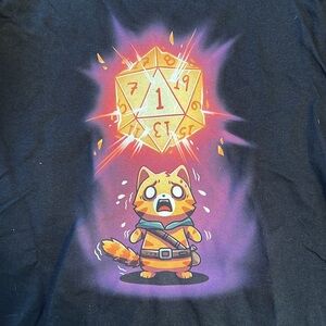 D&D Dungeon and Dragons Critical Fail Shirt S